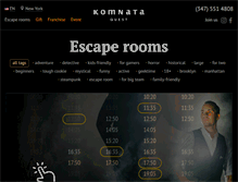 Tablet Screenshot of komnataquest.com